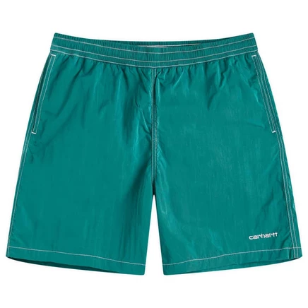 Плавательные шорты Carhartt WIP Canby rainforest & white