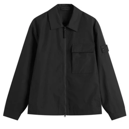 Мужская куртка-рубашка Stone Island Ghost, черная