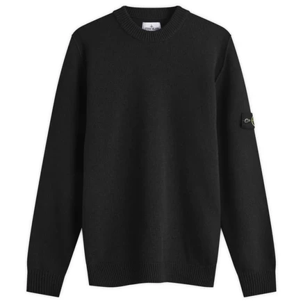 Мужской джемпер Stone Island Reverse Seam, черный