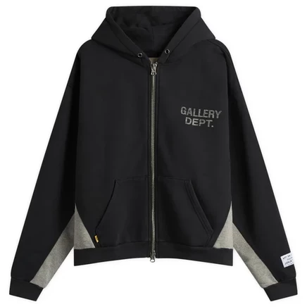 Мужская худи Gallery Dept. Contrast Panel, черно-серая