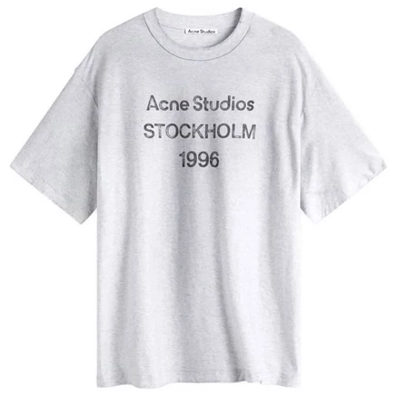 Мужская футболка Acne Studios Exford 1996, серая