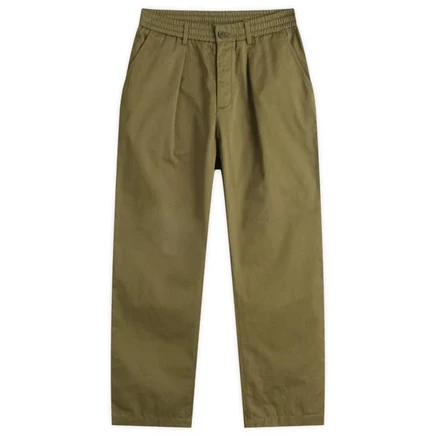 Спортивные брюки с плиссировкой Universal Works light olive