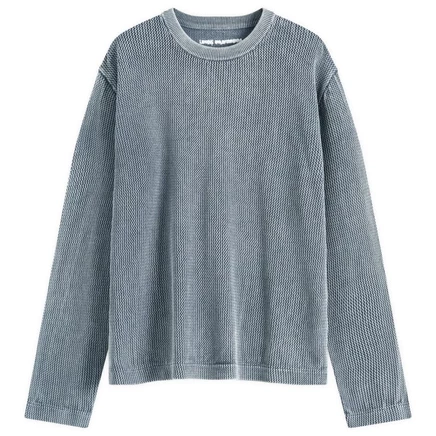 Длинный рукав свободного кроя, окрашенный пигментом MKI pigment grey