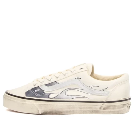 Кроссовки Vans LX Old Skool 36, кремовые с пламенем