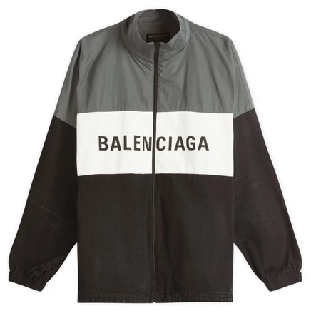Мужская куртка Balenciaga из денима, черная