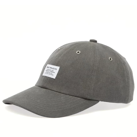 Мужская кепка Norse Projects Bull Denim, 6-панельная, графитовая
