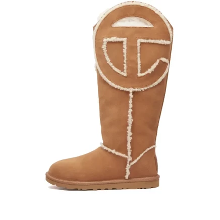 Мужские высокие сапоги UGG x Telfar, каштановые