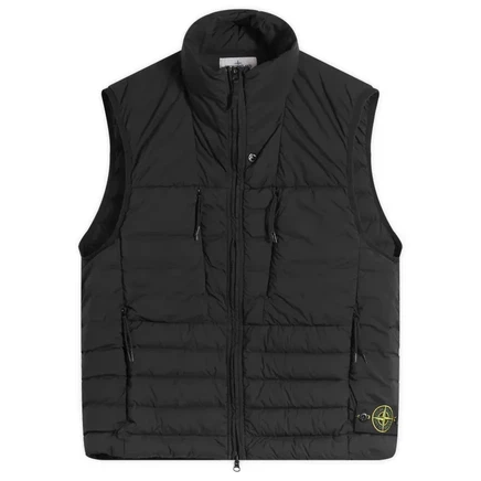 Мужской жилет Stone Island Seamless Tunnel, черный