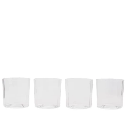 Набор стаканов HAY Angle Glass Wide (4 шт.), прозрачный