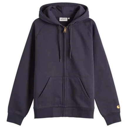 Спортивная куртка Carhartt WIP с капюшоном dark navy & gold