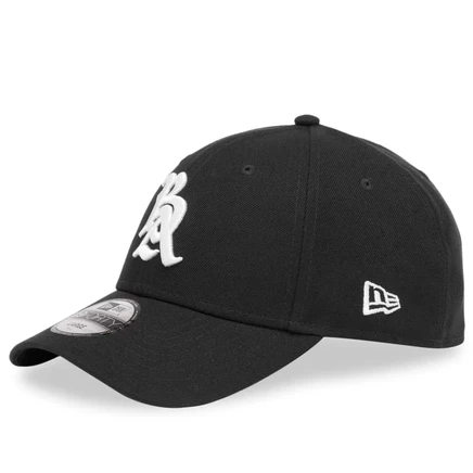 Мужская бейсболка A Bathing Ape x New Era 49Forty, черная