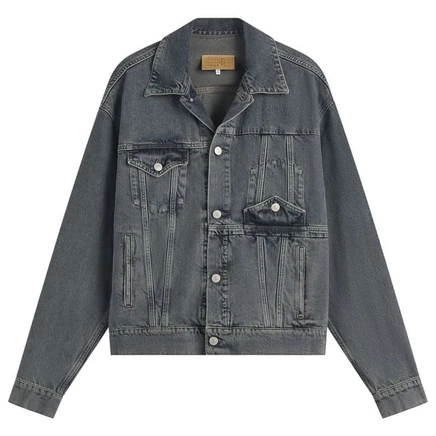 Мужская джинсовая куртка MM6 MAISON MARGIELA, светло-серая