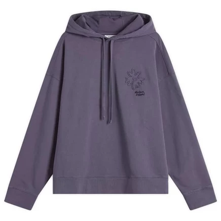 Толстовка с капюшоном Daisy Oversize ручной работы от Maison Kitsune fig