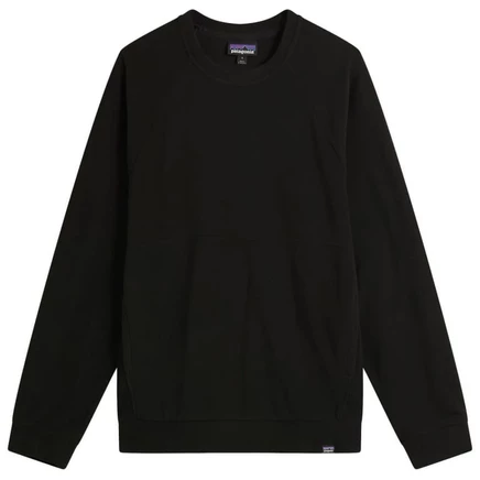 Мужская толстовка Patagonia Micro D круглый вырез, черная