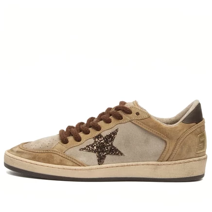 Мужские кроссовки Golden Goose Ball Star, бежево-коричневые