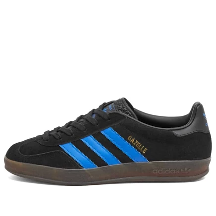 Мужские кроссовки Adidas Gazelle Indoor, черные и синие