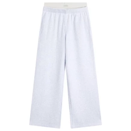 Женские брюки Skims Cotton Fleece, светло-серые