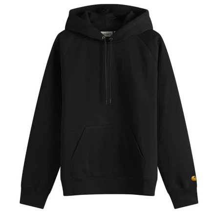 Мужское худи Carhartt WIP Chase, черное с золотым