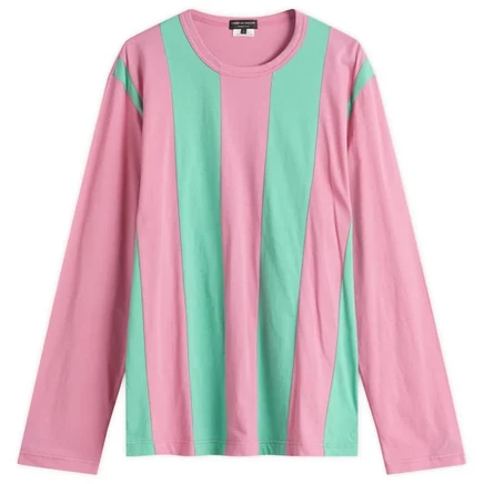 Мужской лонгслив Comme des Garçons Homme+, розово-зеленый