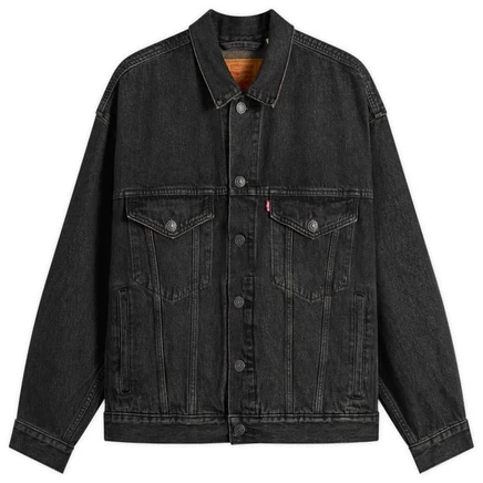 Мужская джинсовая куртка Levi's x Jordan Type III Trucker, черная