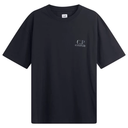 Мужская футболка C.P. Company 30/1 Comfort Logo, черная