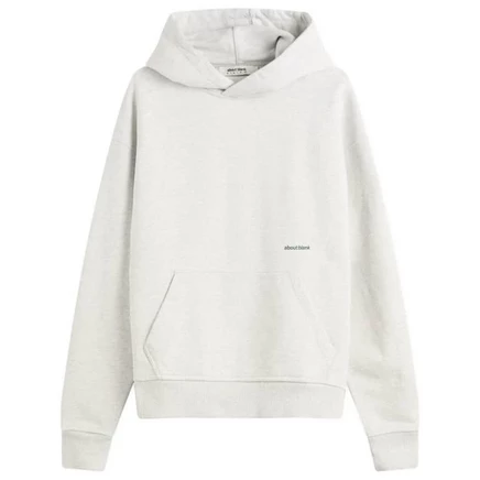Мужское худи about:blank Box Logo, серое и зеленое