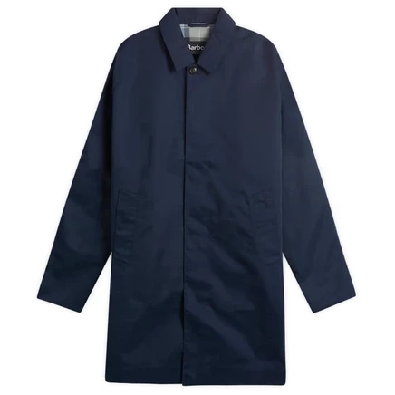 Мужской тренч barbour rokig, темно-синий/highland loch