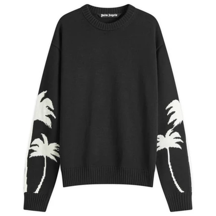 Мужской джемпер Palm Angels Palms Crew, черный
