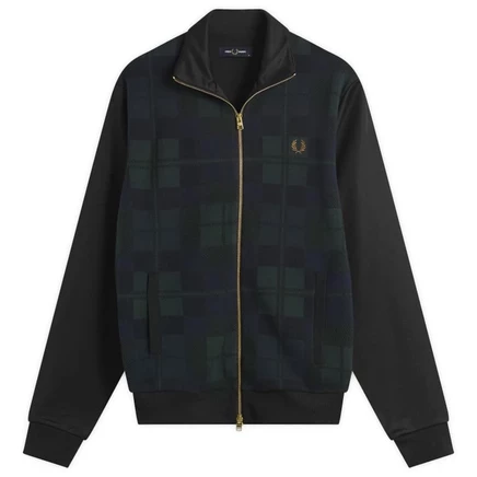 Мужская тренировочная куртка Fred Perry Black Watch, черная