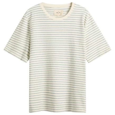 Мужская футболка Folk Textured Stripe, экрю-зеленая