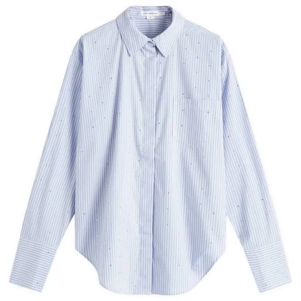 Женская рубашка Good American Rhinestone, в полоску
