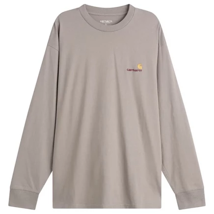 Футболка с американским принтом Carhartt WIP с длинным рукавом
