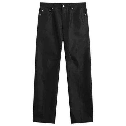 Мужские джинсы Rick Owens Geth широкие, черные