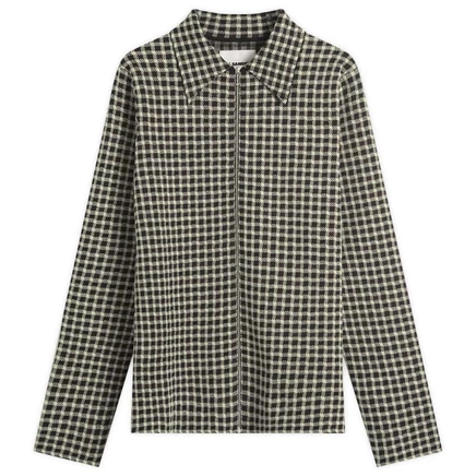 Мужская куртка-рубашка Jil Sander Wool Check, темно-серая
