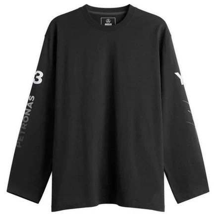 Мужской лонгслив Y-3 x Mercedes Chaos, черный