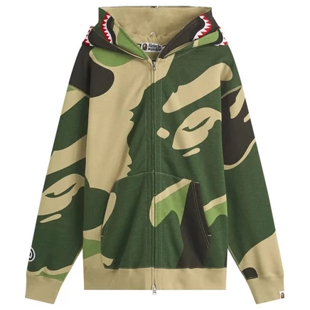 Толстовка с капюшоном Bathing Ape Mega ABC Double Shark на молнии