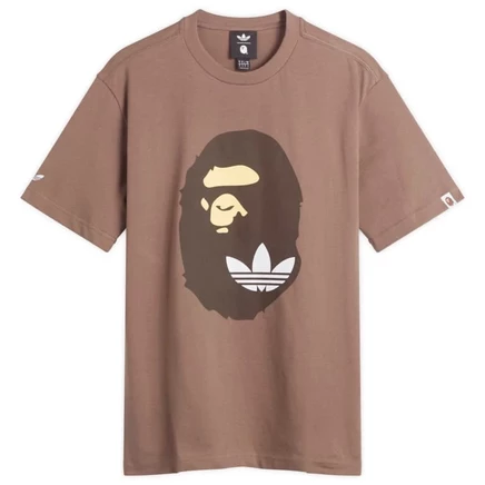 Мужская футболка Adidas x A Bathing Ape Graphic, коричневая