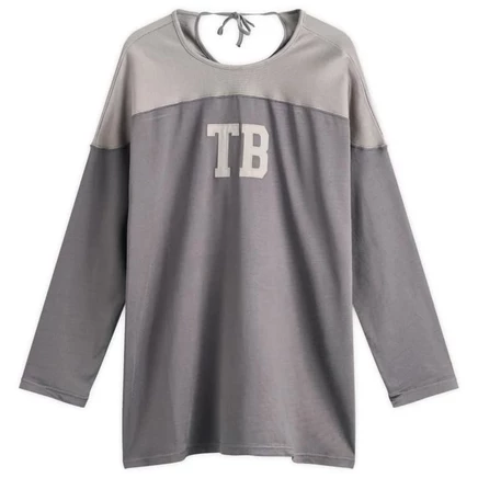 Мужская футболка с длинным рукавом BEAMS BOY Logo Football, серая