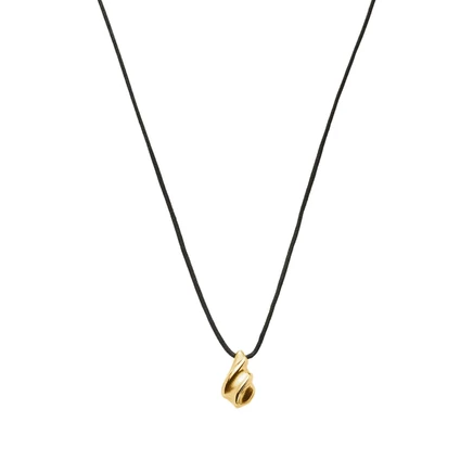 Ожерелье Missoma x Savi Ridge Droplet на шнуре, золотистое