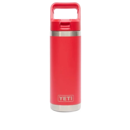 Бутылка Yeti Rambler 532 мл с трубочкой, красная