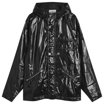 Короткая парка Stone Island Mussola Gommata-TC black