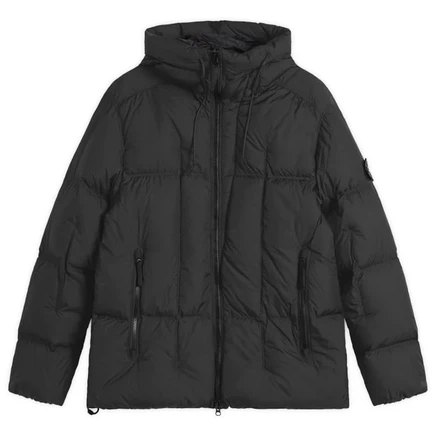 Пуховик из легкого нейлона Tela с выцветшим швом Stone Island
