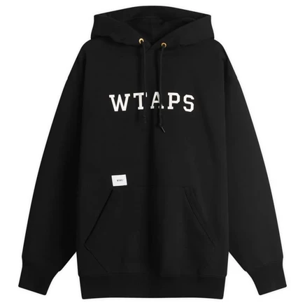 Мужское худи WTAPS Academy с логотипом, черное