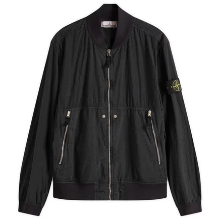 Куртка-бомбер Stone Island из нейлона и металла Watro-TC ECONYL black