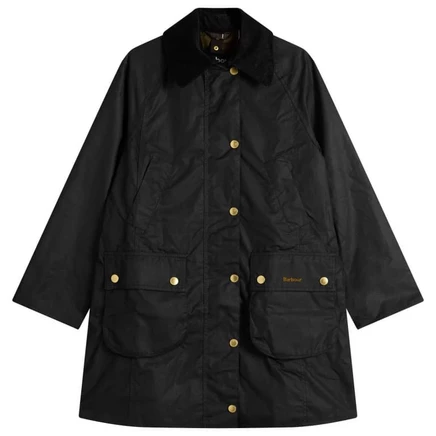 Женская восковая куртка Barbour Long Beadnell, черная