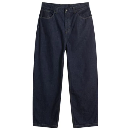 Мужские джинсы Carhartt WIP Brandon свободного прямого кроя, промытые, синие