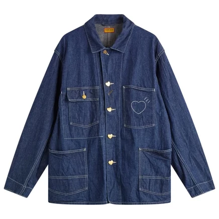 Мужская джинсовая куртка Human Made Coverall, индиго