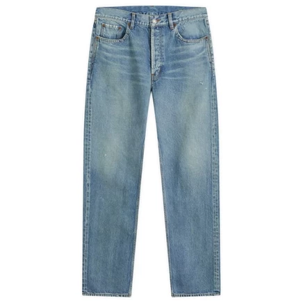 Свободные прямые джинсы Saint Laurent