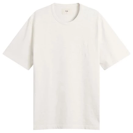 Мужская футболка Folk Slub Embroidered, молочная