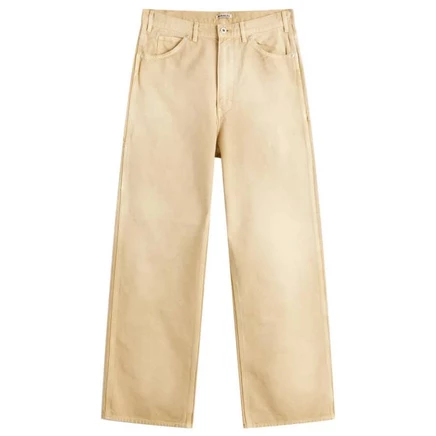 Утиные брюки из органического хлопка Auralee light beige